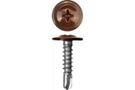 Саморез п/ш сверло 4,2*16RAL8017 коричневый